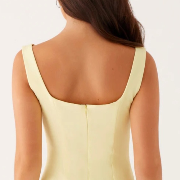 Yellow semi formal mini dress-peppermayo - Picture 3 of 5